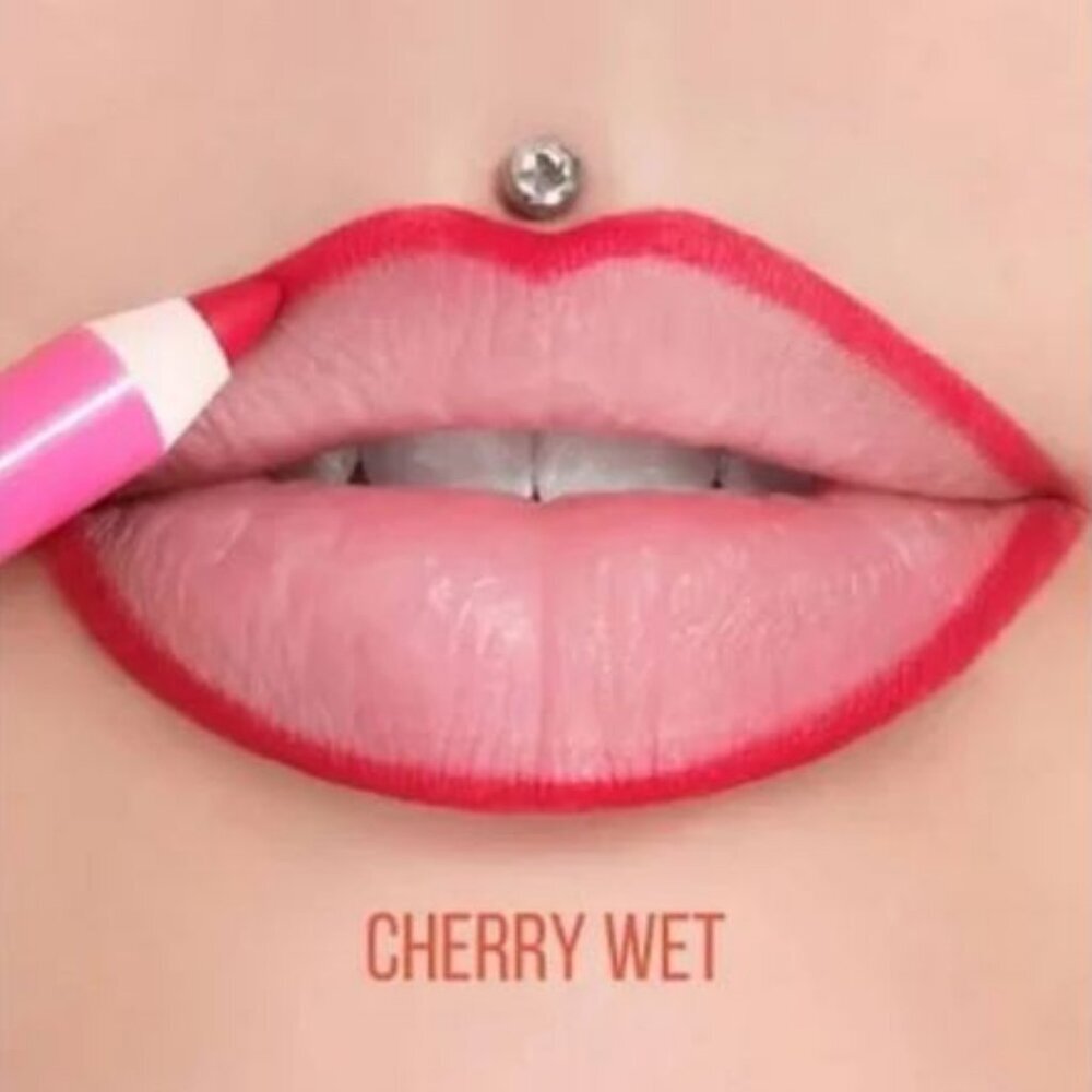 JEFFREE STAR VELOUR LIP LINER in CHERRY WET NIB